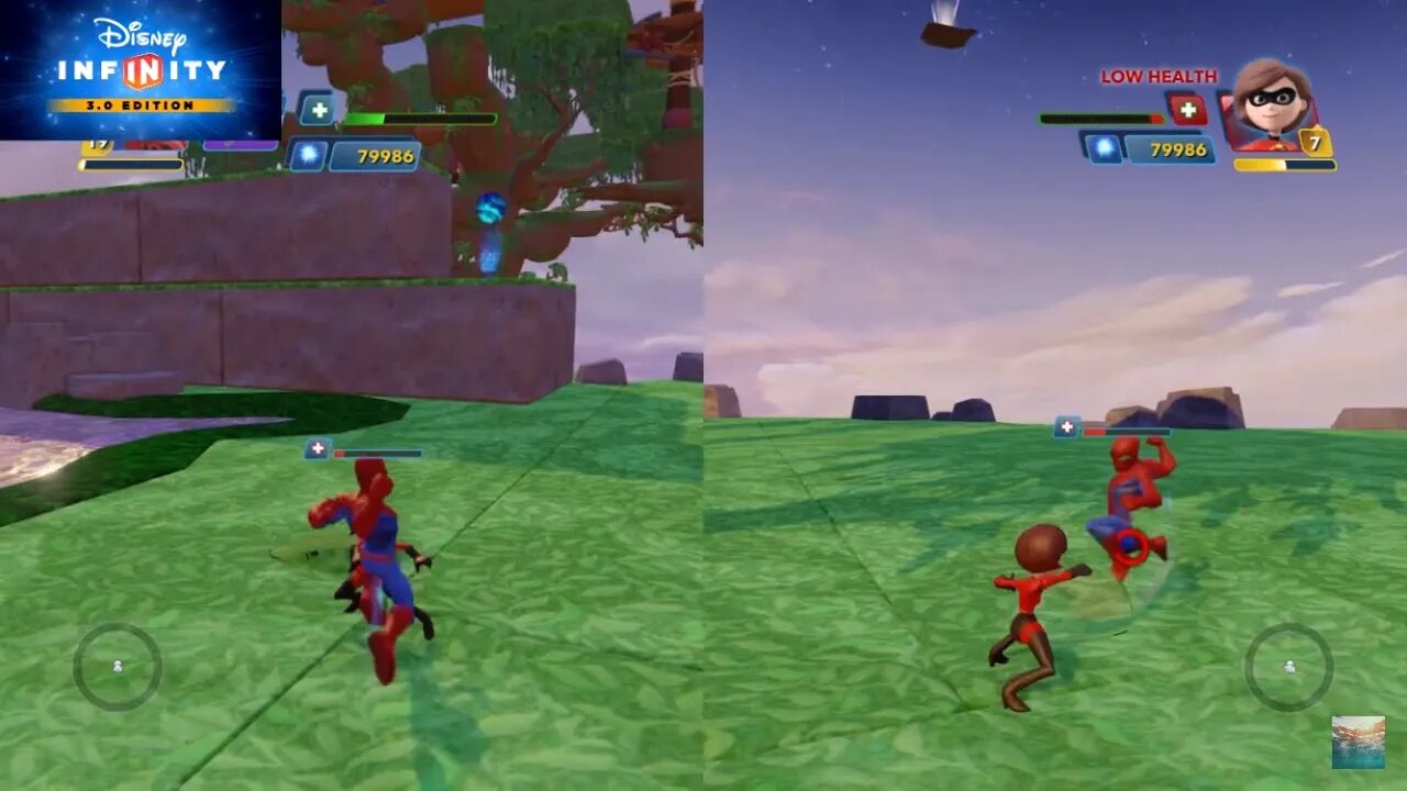 Disney Infinity 3.0 Mrs incredible vs Spiderman