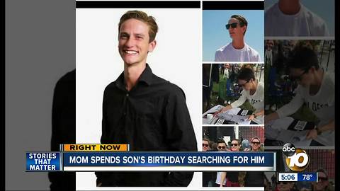 Mom spends son's birthday searching for him in San Diego