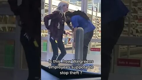 Walgreens employee opens the door for a bunch of kids who stole snacks