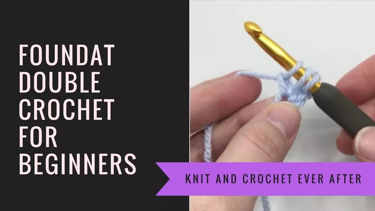 Foundation Double Crochet Tutorial #1: How to FDC