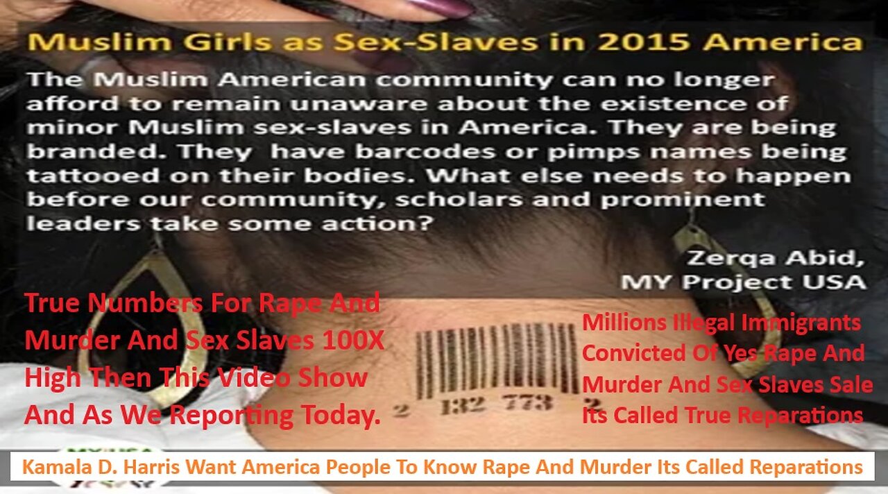 Kamala D. Harris Want America People To Know Rape And Murder Its Called Reparations