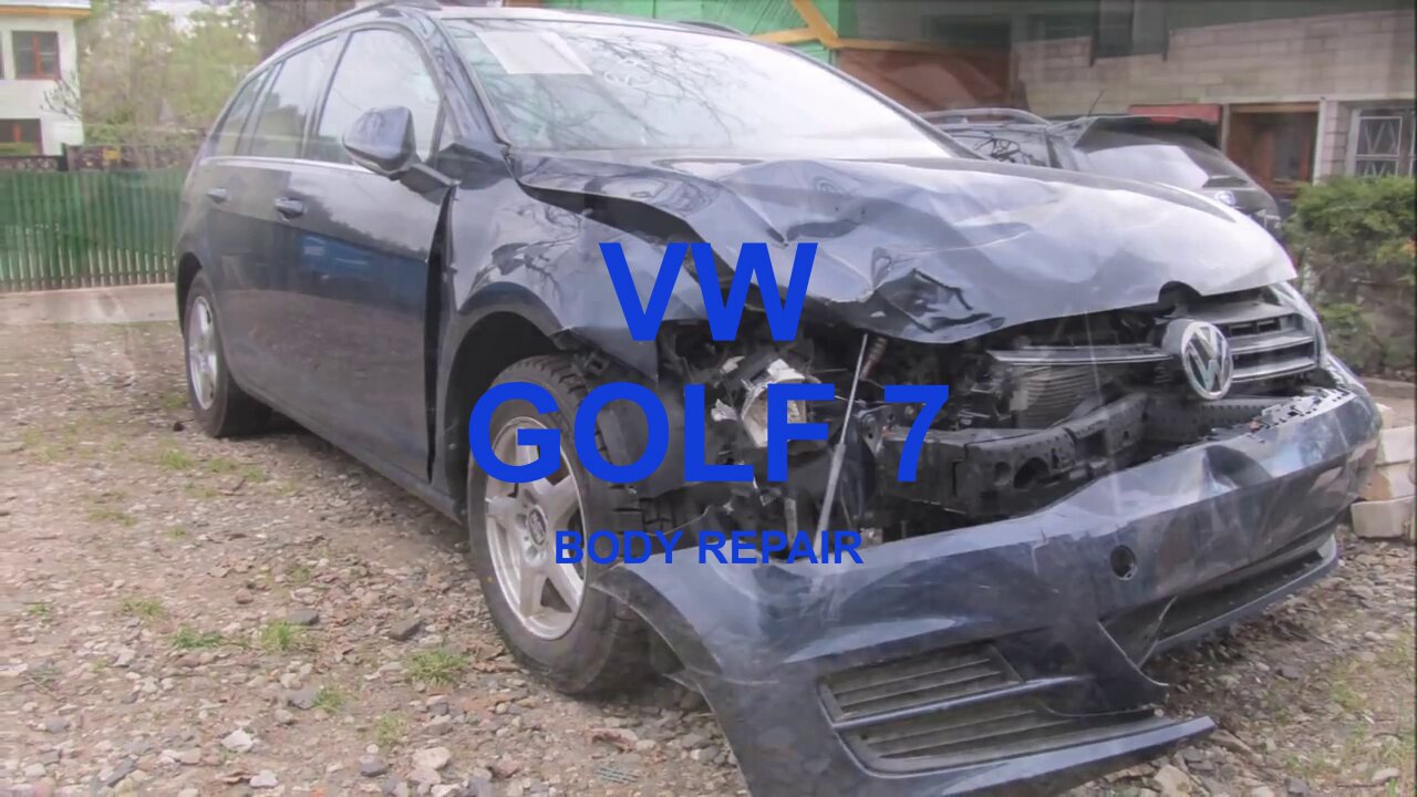 Body repair of a Golf 7, accident damage repair