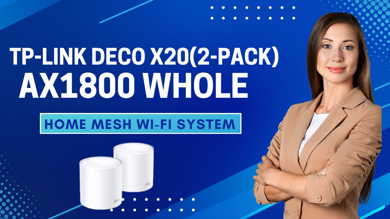 TP Link Deco X202 Pack AX1800 Whole Home Mesh Wi Fi System