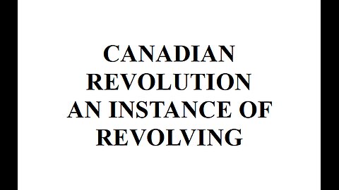 CANADIAN REVOLUTION