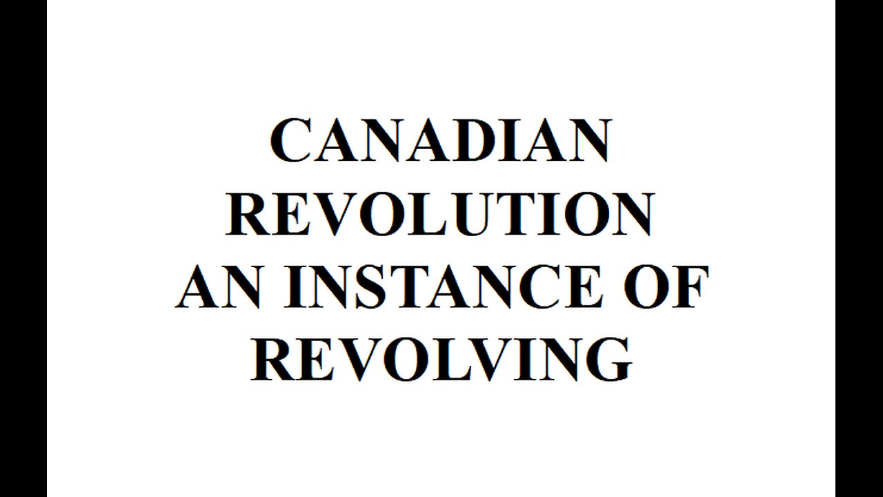 CANADIAN REVOLUTION