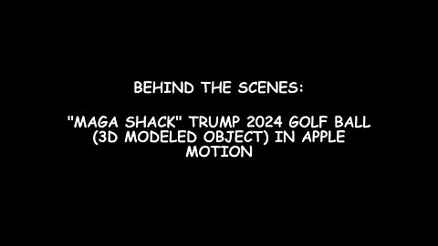 Behind The Scenes "MAGA SHACK" Meme - Trump 2024 Golf Ball