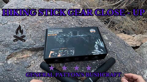 TACTICAL HIKING STICK GEAR CLOSE UP