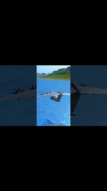 Flying C-400 Directly over the Water | Turboprop Flight Simulator #shorts