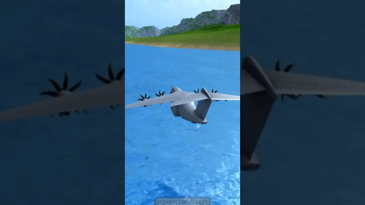 Flying C-400 Directly over the Water | Turboprop Flight Simulator #shorts