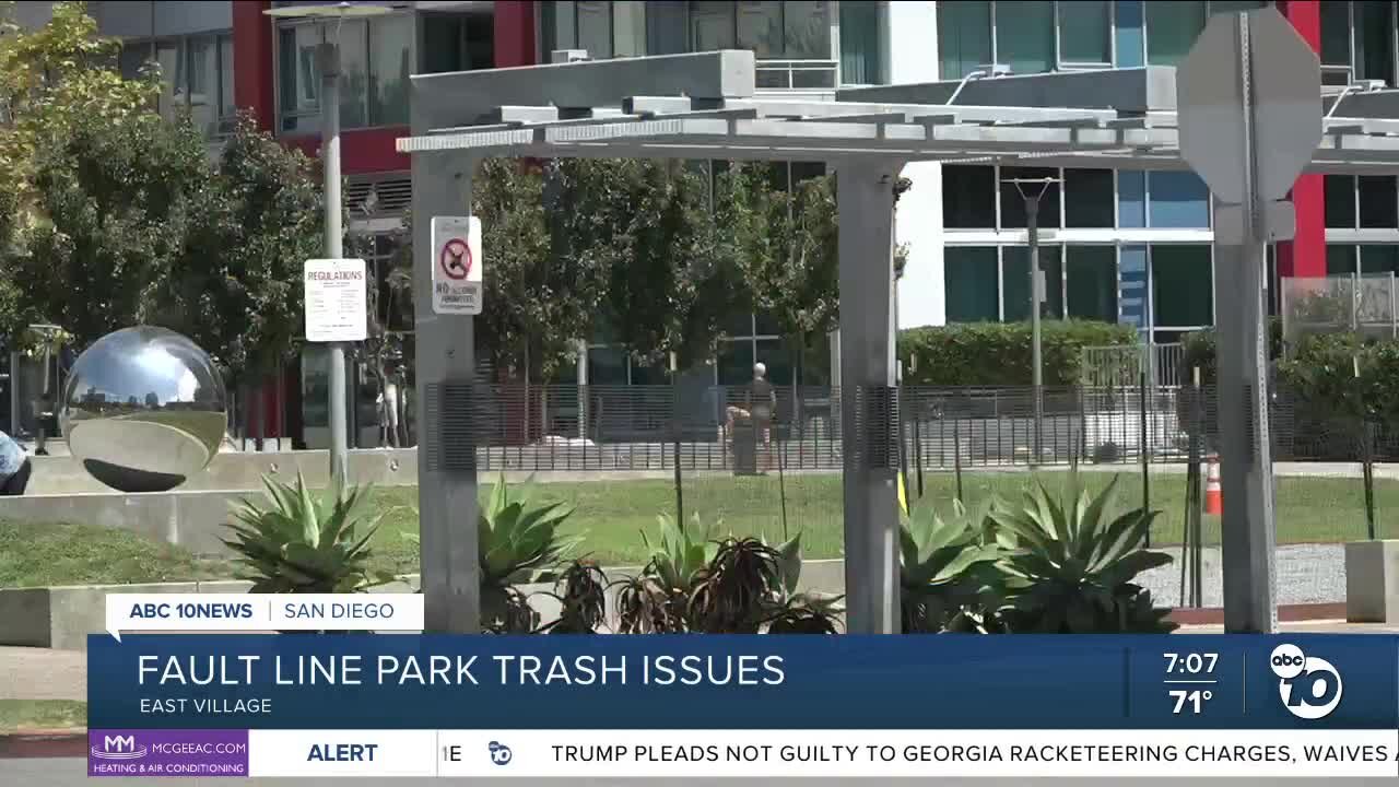 Fault Line Park trash issues