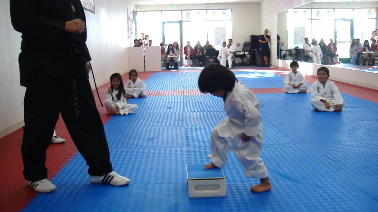 3-Year-Old Tries to Break Board in Taekwondo | Taekwondo Kid