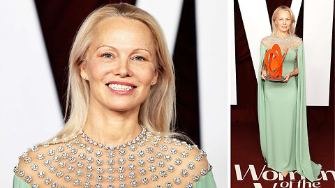 Pamela Anderson Stuns as an Ethereal Goddess at Glamour Women of the Year Awards