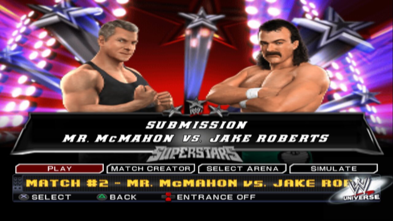 WWE SmackDown vs Raw 2011 Mr. McMahon vs Jake Roberts