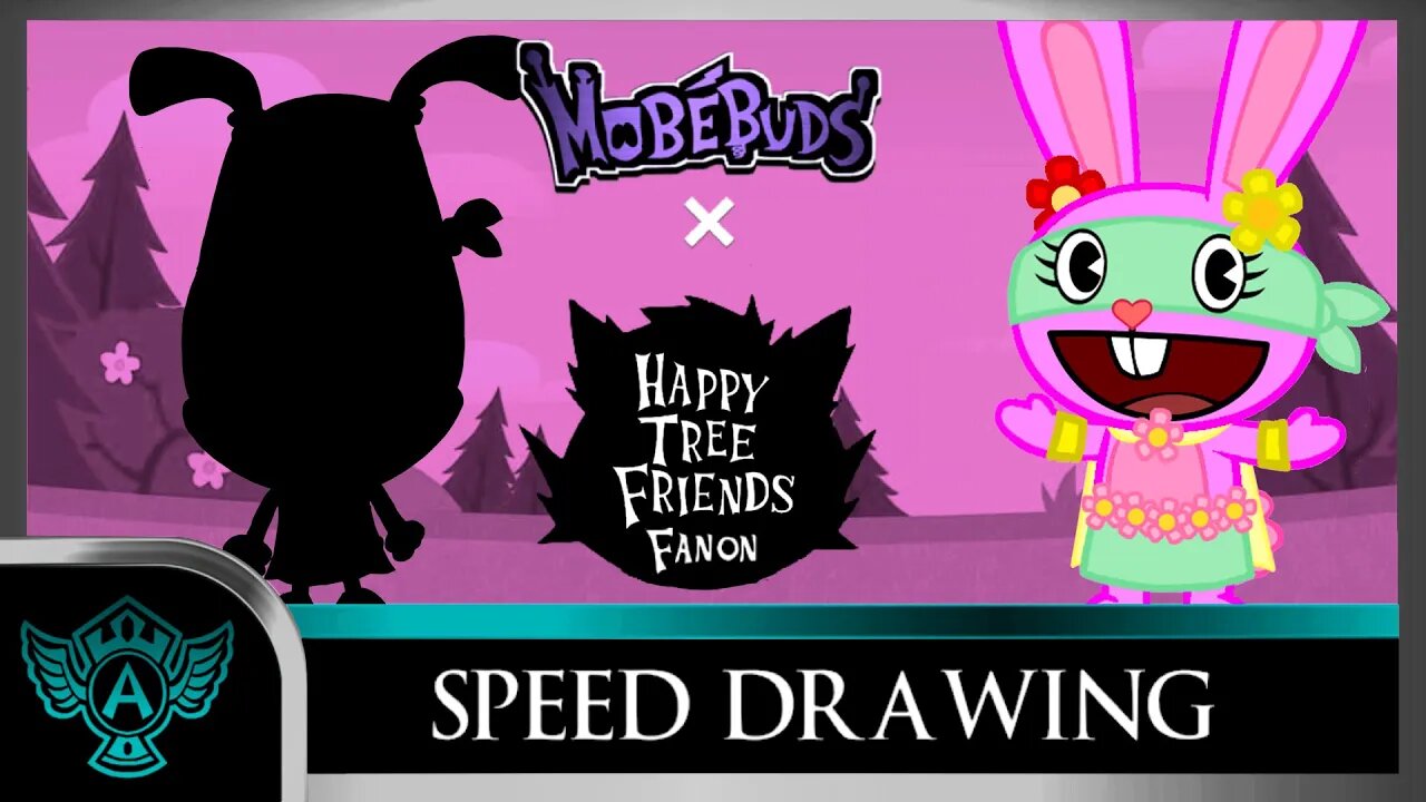 Speed Drawing: Happy Tree Friends Fanon - Violet | Mobebuds Style