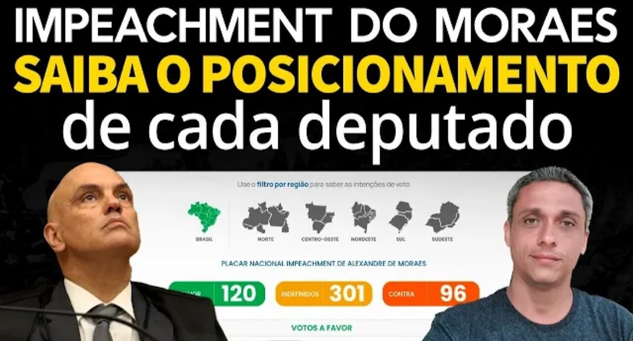 Xandão's IMPEACHMENT Scoreboard - We've just released each deputy's position. Let's go for it!