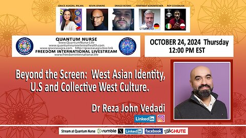 Dr. Reza John Vedadi - "Beyond the Screen: West Asian Identity, U.S & Collective West Culture."