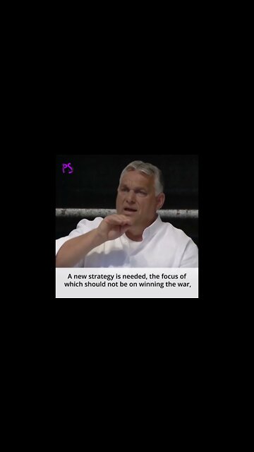 Orban: "We must try to persuade Westerners to develop a new strategy ... a good peace offer"