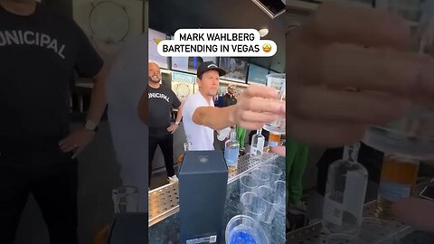 It would be mind blowing if you found Mark Wahlberg bartending for you Nevada’s longest indoor bar