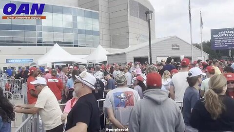 Huge line in Pennsylvania ready to see President Donald J. Trump