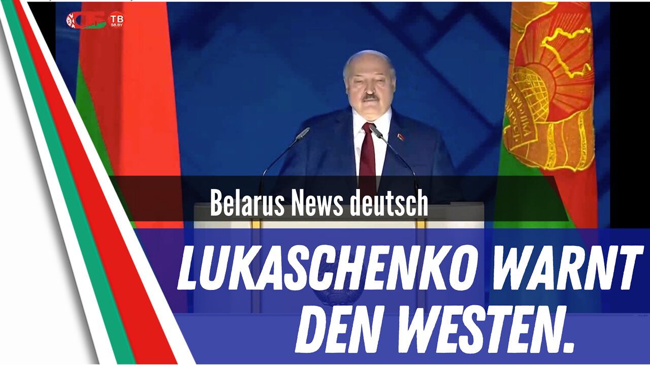 Lukaschenko antwortet mit einer Drohgebärde.