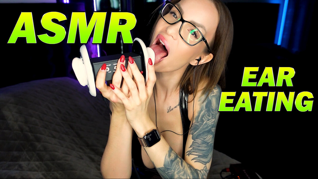 ASMR Ear Eating Ear licking to relax