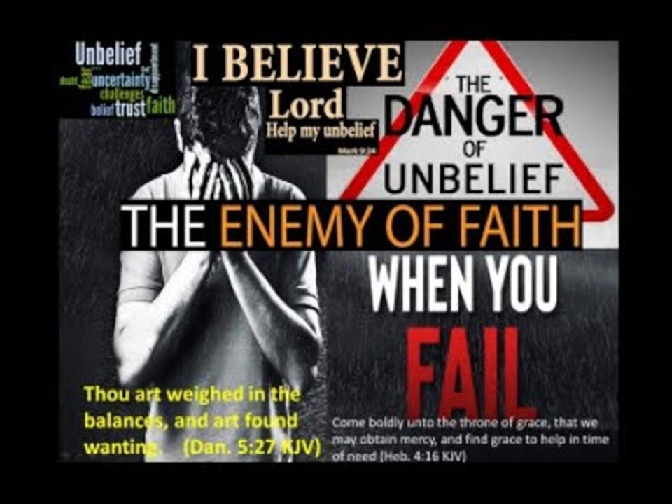 Don't Fail The Test Through Unbelief, Stand Your Ground, Defeat The Enemy Of Your Faith