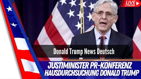 U.S. Jusitzminister hält PR-Konferenz.