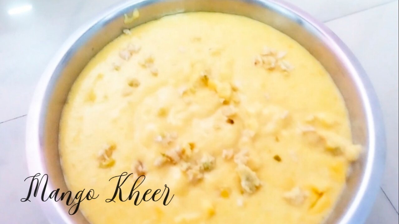 HOW TO MAKE MANGO KHEER IN HINDI | HOMEMADE MANGO KHEER RECIPE | FOOD COURT