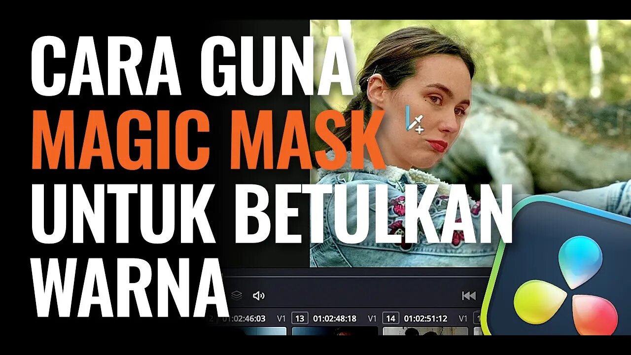 Cara gred warna dengan Magic Mask