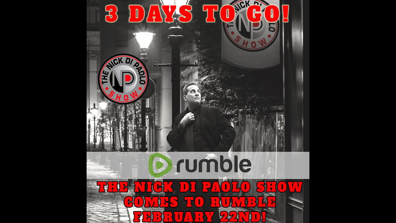 3 Days to Go Until Nick Di Paolo Comes to RUMBLE!