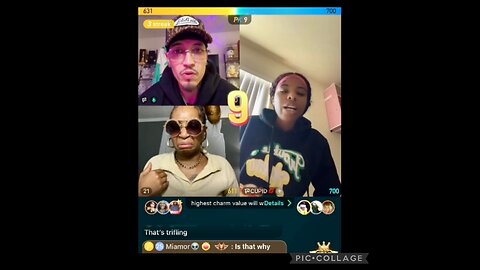 21 BB & FLOCKO KEEP IT REAL W/ CUPID ABOUT HER & TKO CAPONE SITUATION! BIGO LIVE