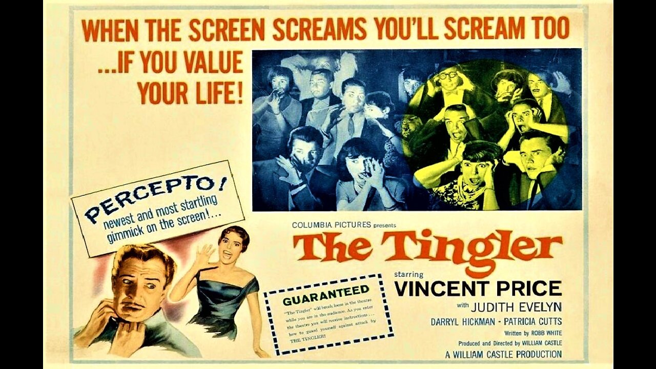 THE TINGLER 1959 Vincent Price Finds Terrible Creature Hidden Inside People FULL MOVIE in HD & W/S