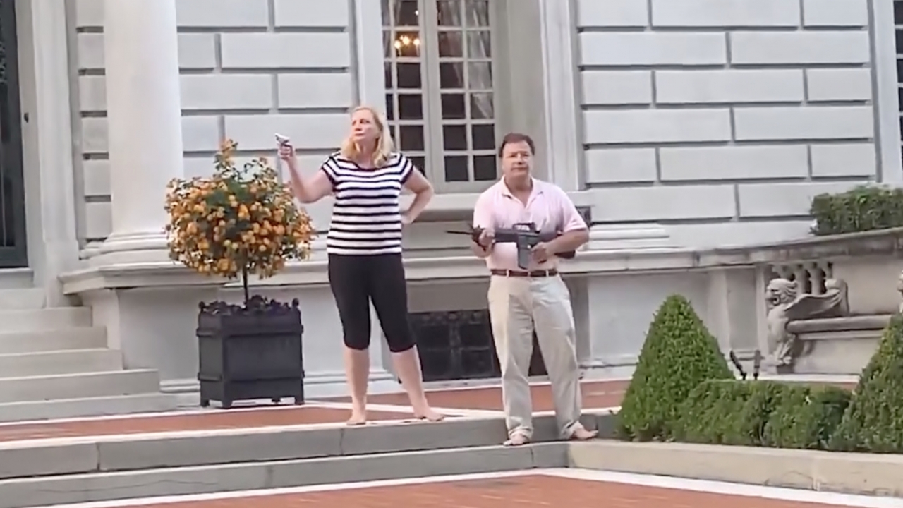 St. Louis Couple Points Guns At Protesters Passing Their House