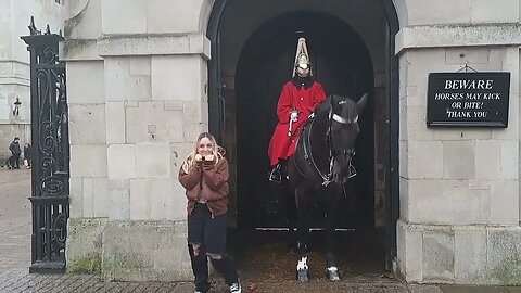 They get the giggles #horseguardsparade
