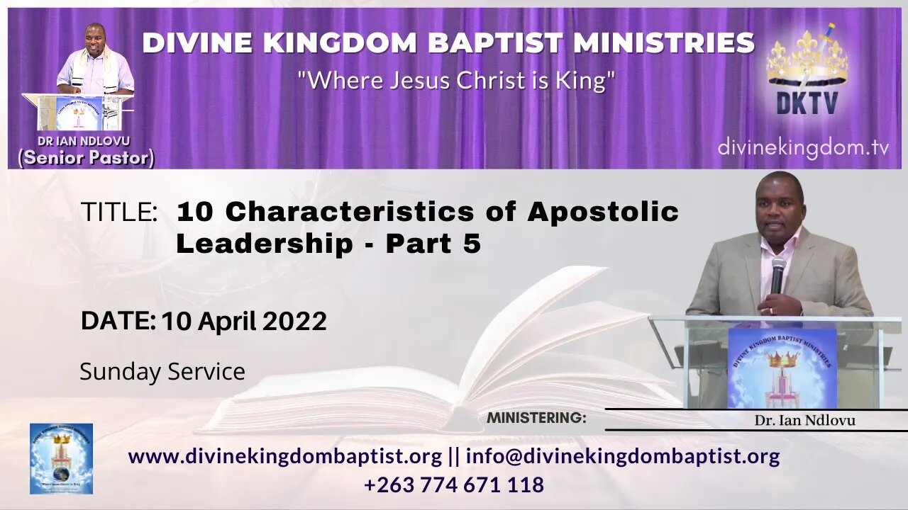 10 Characteristics of Apostolic Leadership - Part 5 (10/04/2022)