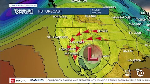 ABC 10News Pinpoint Weather with Meteorologist Megan Parry