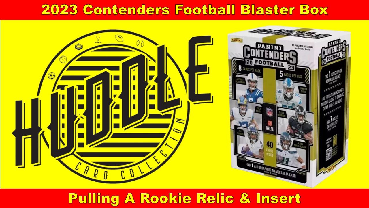 BANG!! Pulling Rookie Inserts & A Relic From A 2023 Contenders Football Blaster Box