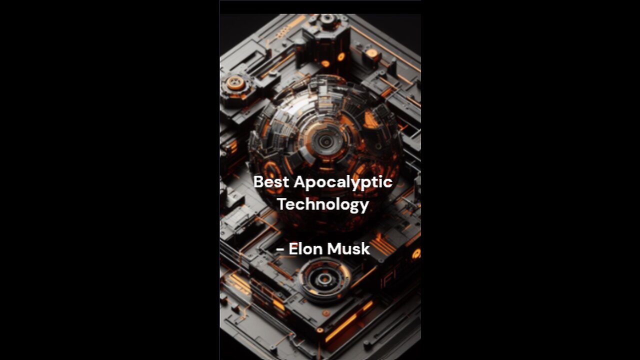 Elon Musk Best Apocalyptic Technology #ElonMusk