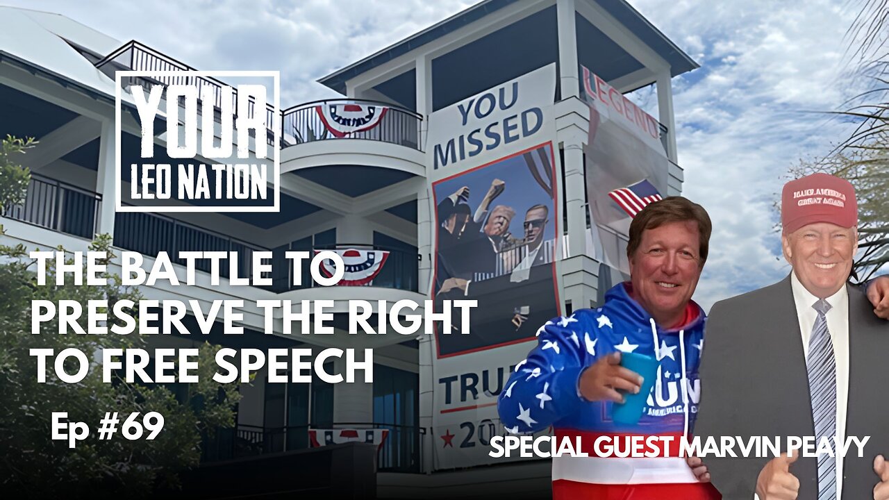 The battle to preserve the right to free speech Special Guest Marvin Peavy Ep 69