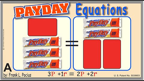 VISUAL PAYDAY 3P+1r=2P+2r EQUATION _ SOLVING BASIC EQUATIONS _ SOLVING BASIC WORD PROBLEMS