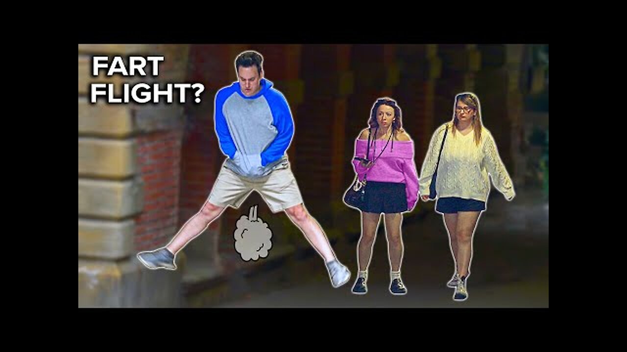 FUNNY Fart Prank in NYC! Taking FLIGHT in the Tunnel