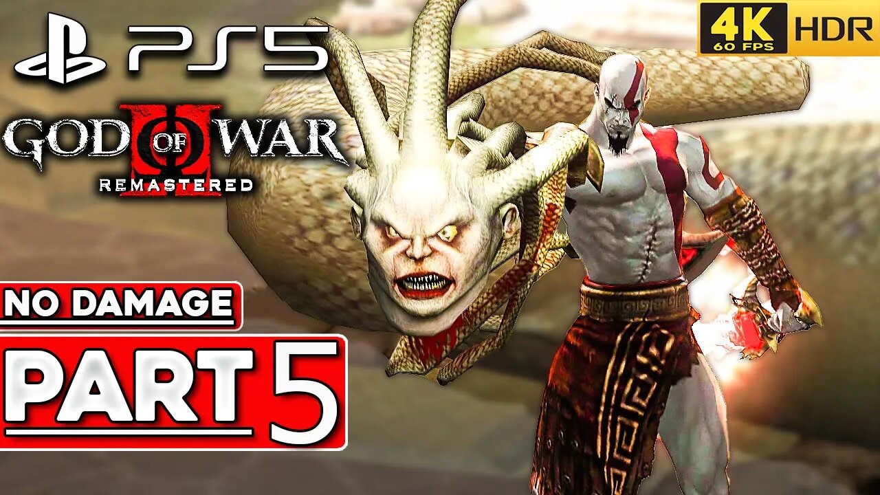 (PS5) GOD OF WAR 2 REMASTERED Walkthrough Part 5 Titan Mode NO DAMAGE [4K 60FPS HDR] - No Commentary