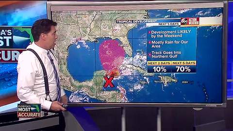 NHC: 70% chance for tropical system to develop in the Gulf of Mexico