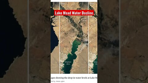 Lake Mead & The Declining Water Issue #water #drought #news #media #shorts