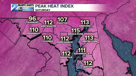 Most Intense Heat Arrives Saturday