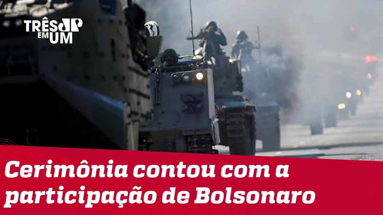 Desfile militar gera polêmicas no dia da votação do voto impresso