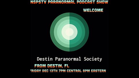 DESTIN PARANORMAL SOCIETY FROM DESTIN FLORDIA