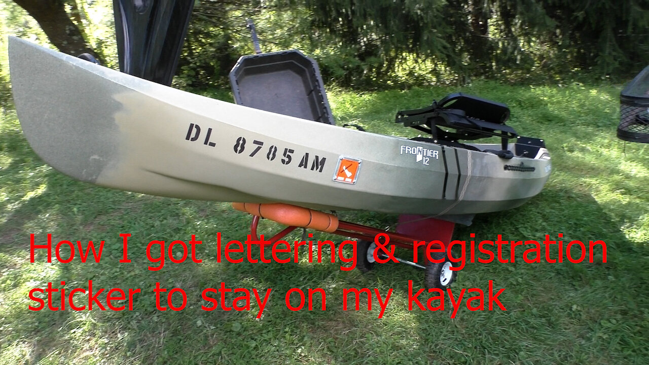 How to get stickers to stick to a plastic kayak