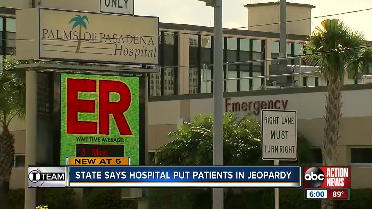 State says hospital put patients in jeopardy