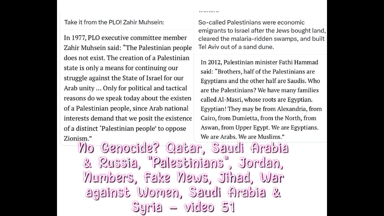 No Genocide, Quatar, Palestinians, Saudi Arabia, Syria - video 51